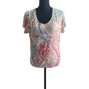 chicos top size 0 short sleeves